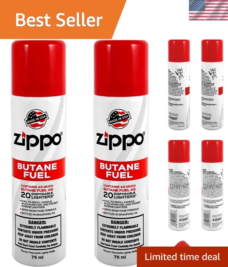 Efficient Butane Fuel 75ml Canisters – 2-Pack for Versatile Lighting Needs