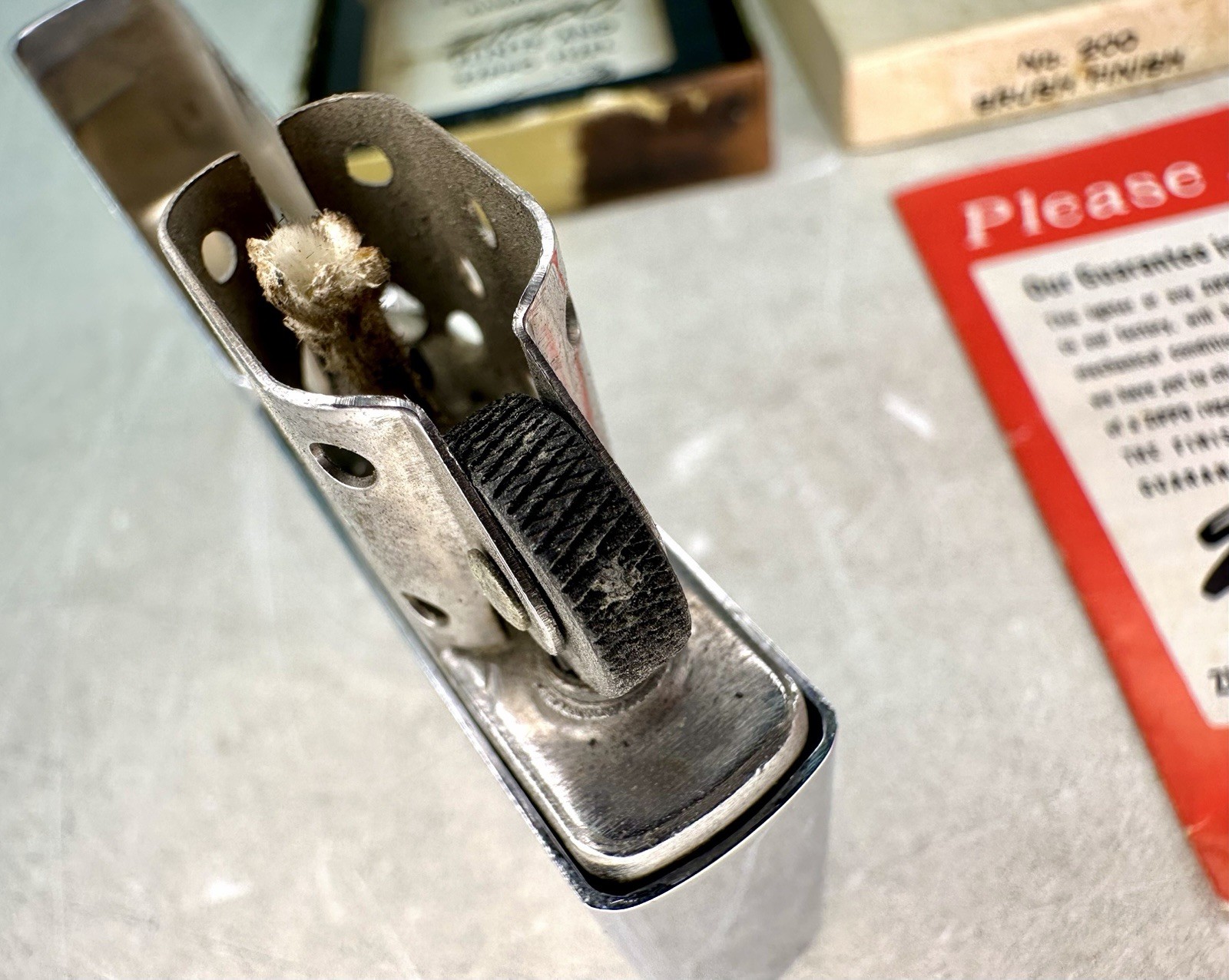 Zippo Lighter No. 200 Brush Finish 1969 Moon Landing