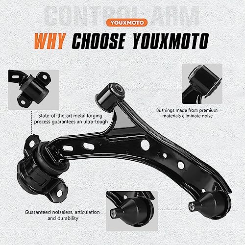 2PCS Front Lower Control Arms with Ball Joint Assembly Suspension Kits Fit for