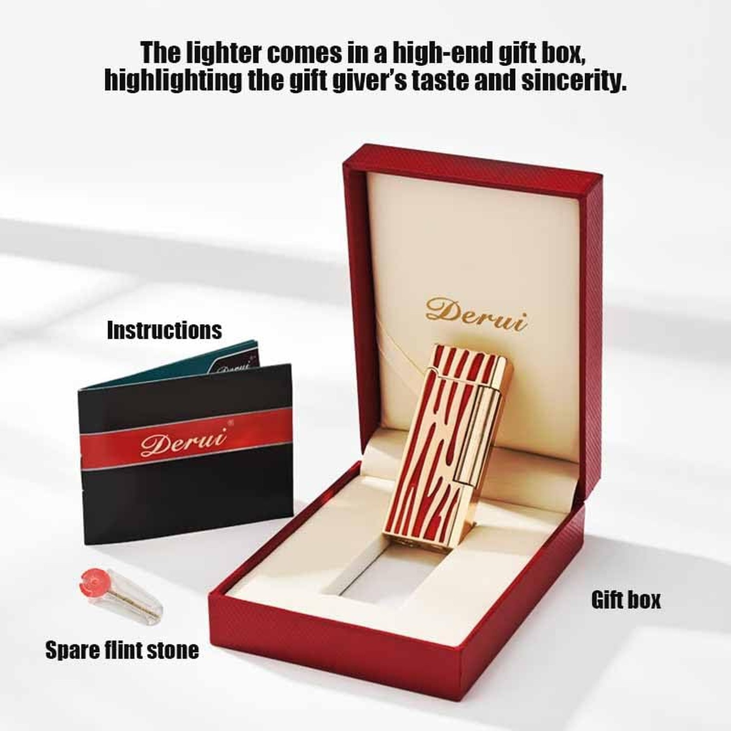 Classic Narrow Butane Lighter Metal Side Slide Lgnition Refillable Soft Flame…