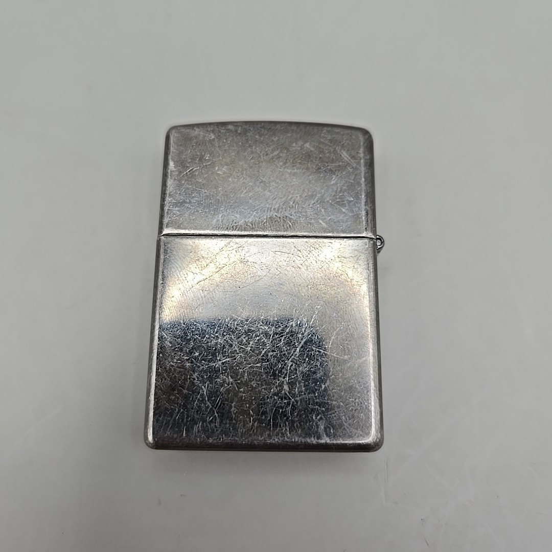 Zippo 2007 A 07 Silver Brushed Chrome Flip Top Pocket Lighter Made In USA