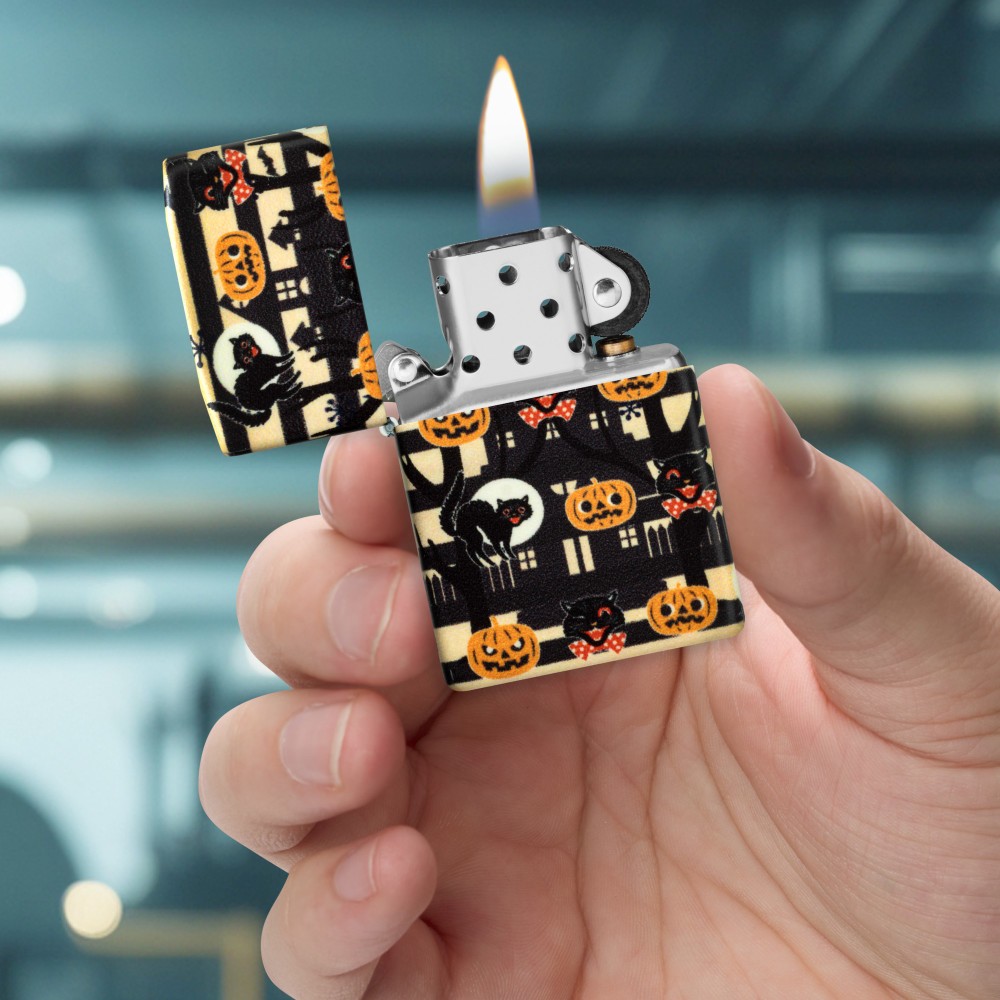 Zippo Vintage Halloween Design 540 Color Windproof Pocket Lighter, 49352-125659