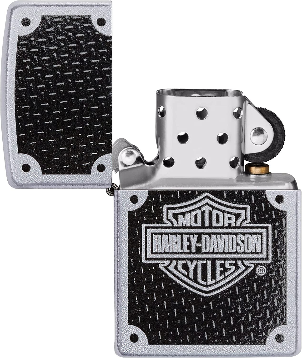 Zippo Harley-Davidson Logo Satin Chrome 24025