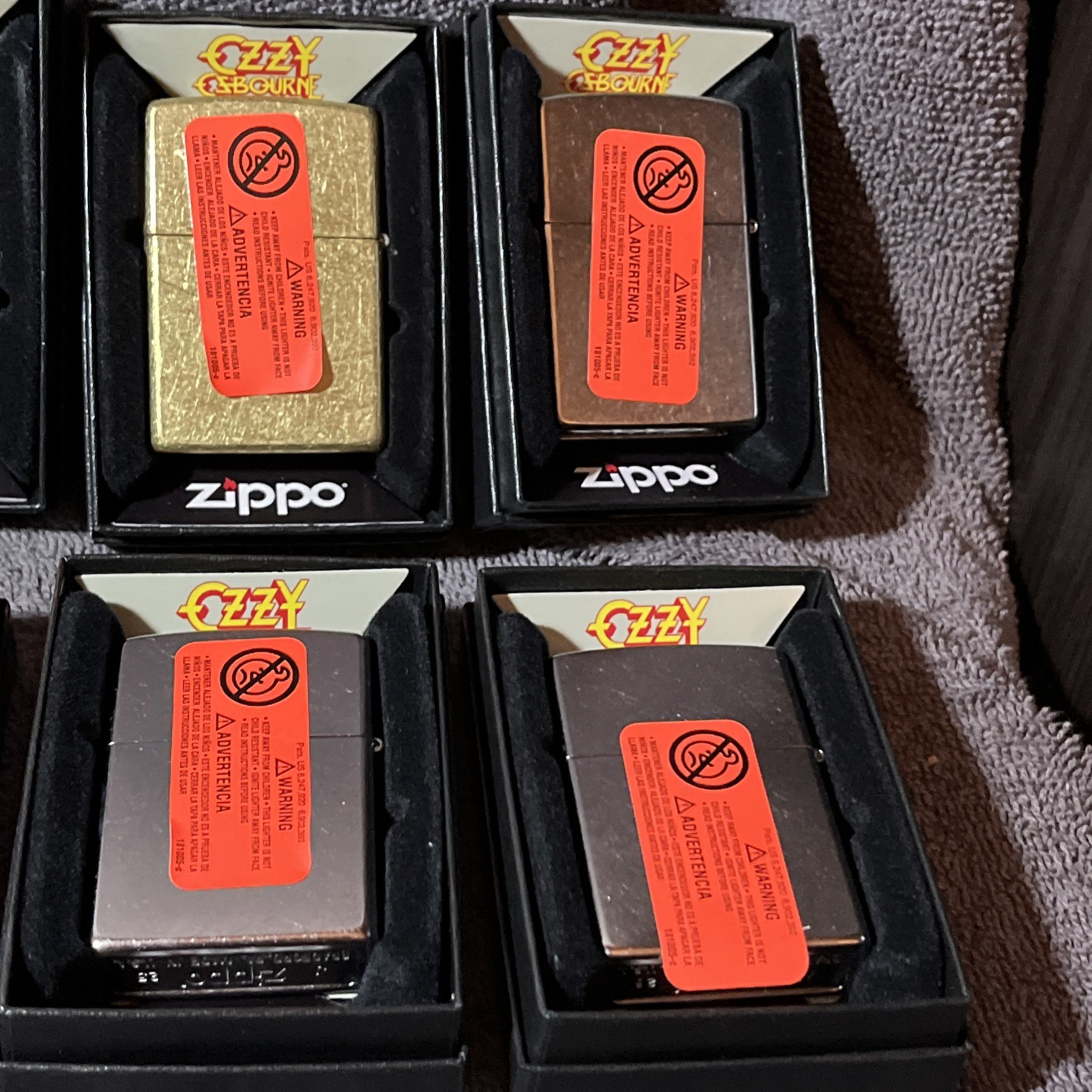 8 Ozzy Osbourne Zippo Lot lighters Brand New Classic Rock Heavy Metal 🤘 Limited