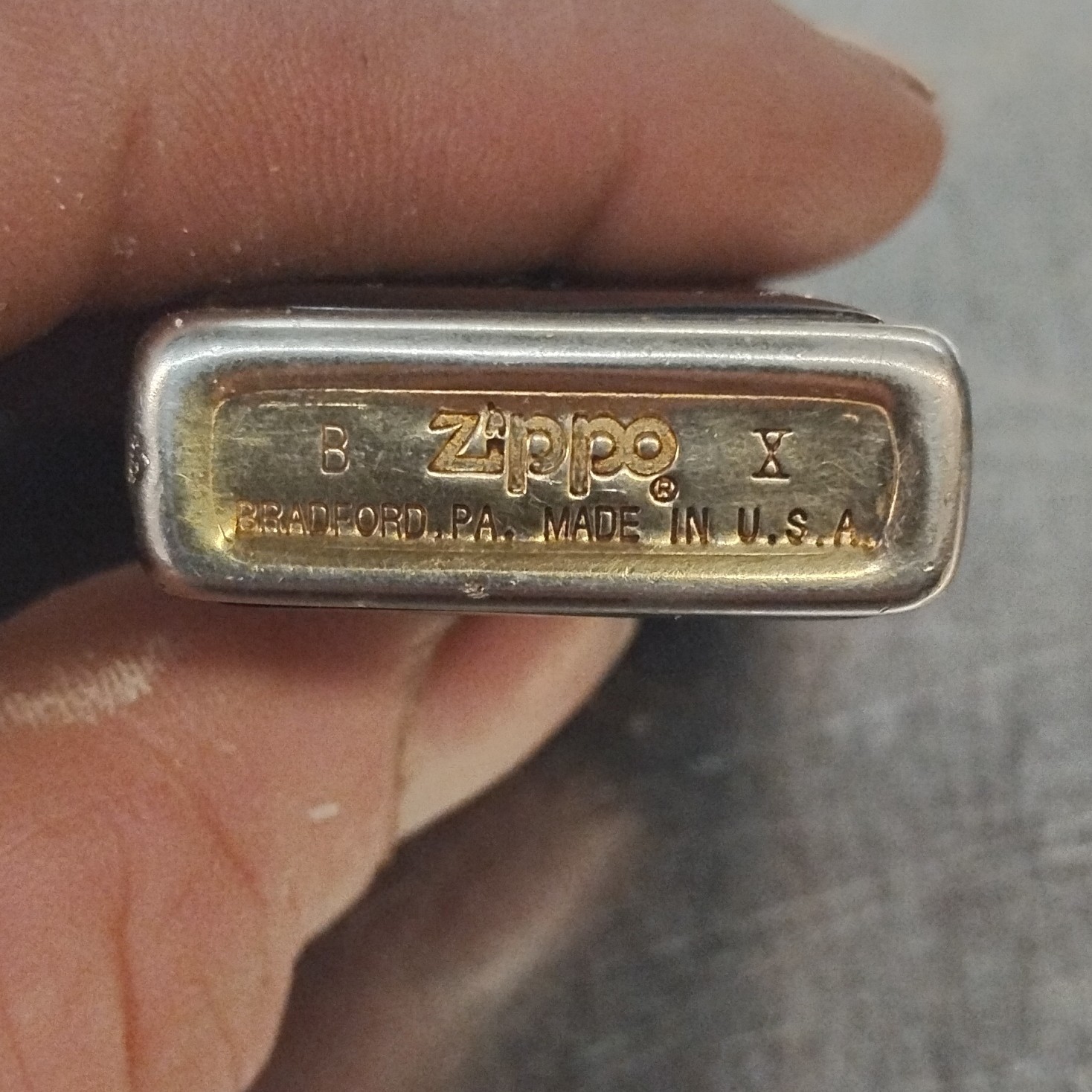 Zippo Collectible Cigarette Lighter Bradford, PA Made in U.S.A. Brown/Gold Tone