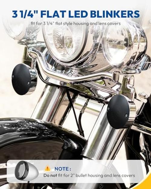 2024 Brightness 3 1/4″ LED Turn Signals 1157 Led Lights Compatible for Harley
