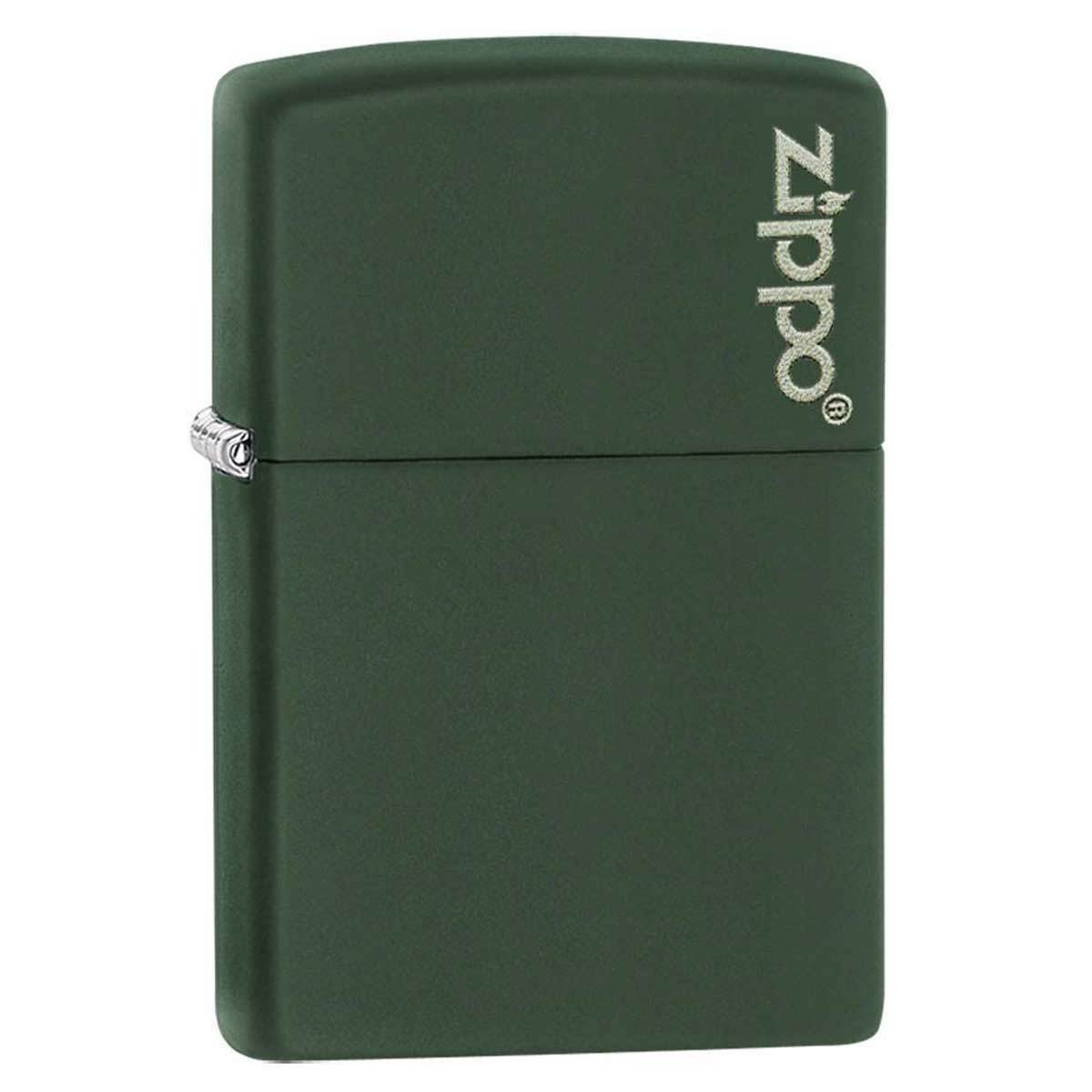 Zippo Windproof Lighter Classic Green Matte with Zippo Logo (221ZL)