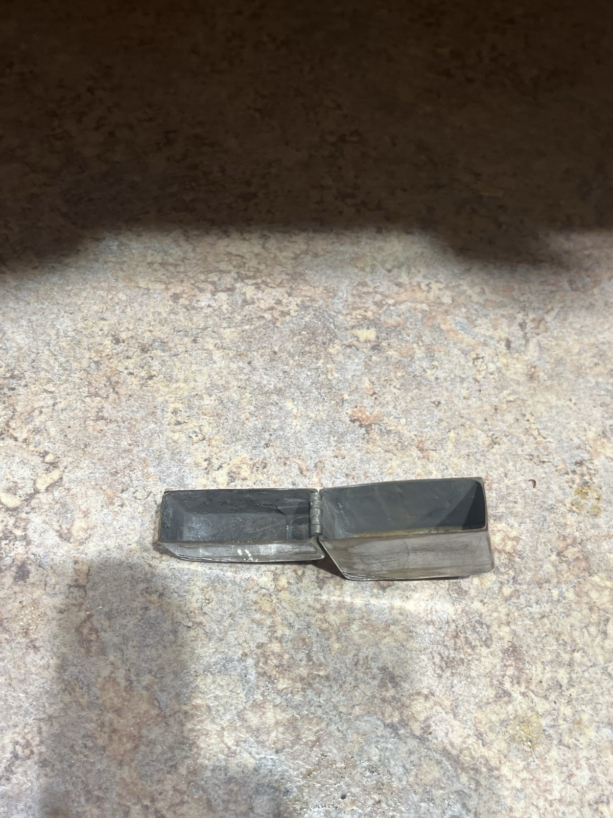 Vintage 1940-1941 Cut Corners No INSERT ZIPPO LIGHTER – Has Been Fixed