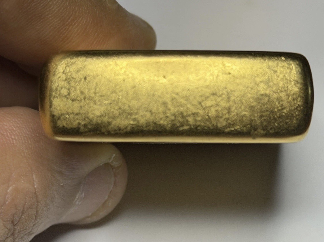 Beautiful Gold-Pl Zippo Lighter – Authentic Lightly Used Lighter